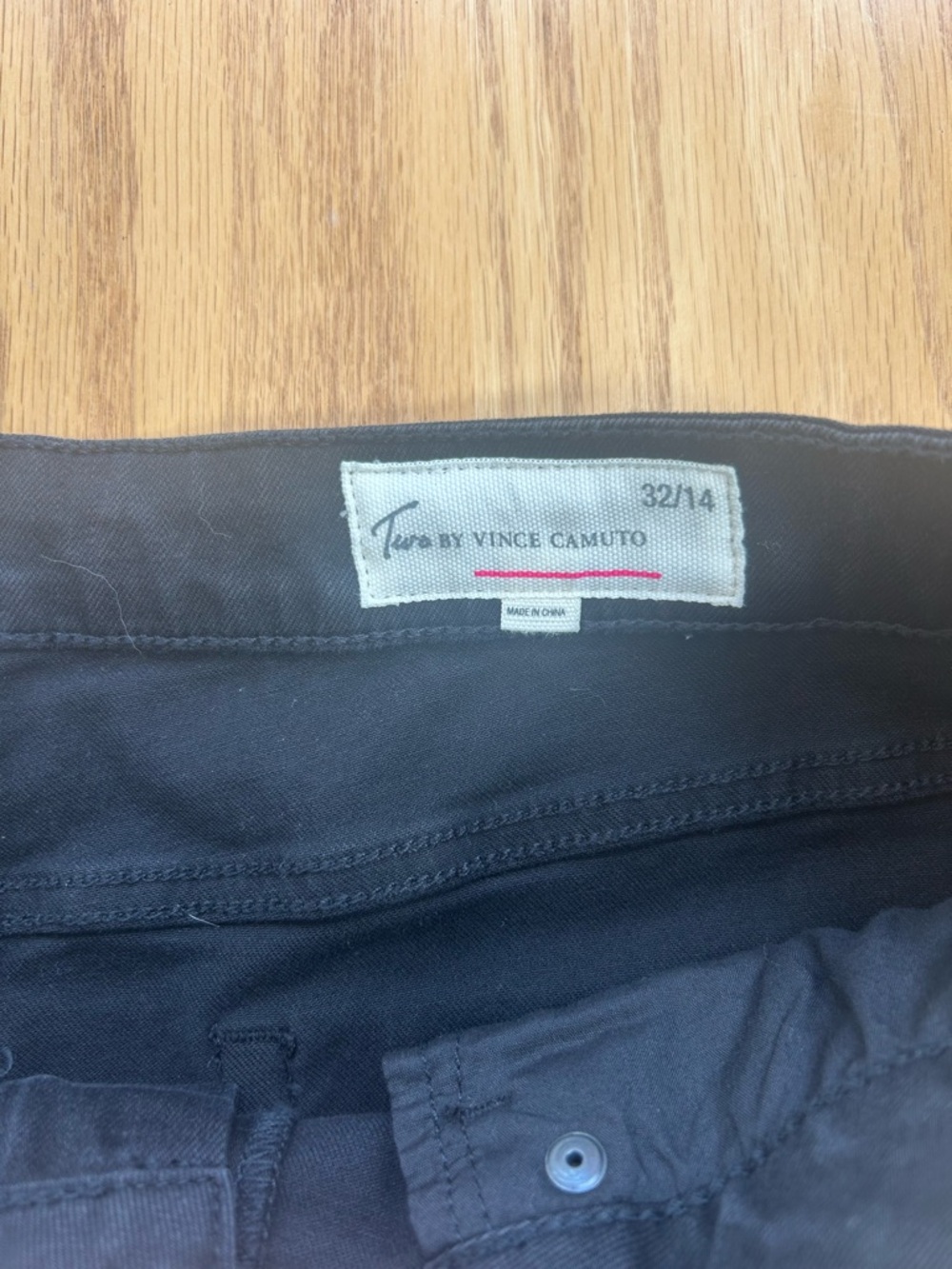 NWT Two by Vince Camuto Black Skinny Jeans Women’s Size 14 / 32 Mid Rise - Picture 6 of 10